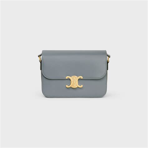 celine triomphe navy|CLASSIQUE TRIOMPHE BAG IN SHINY CALFSKIN.